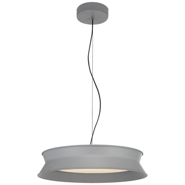 Dot 16-Inch Pendant in Stone Gray by Peter Bristol, image 1