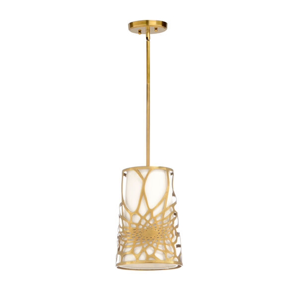 Gold One-Light 9-Inch Aria Pendant, image 1