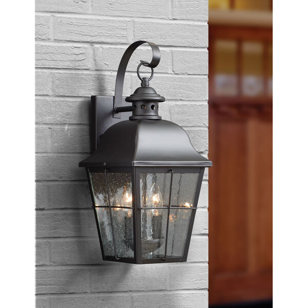 Millhouse Mystic Black Two Light Outdoor Wall Fixture, image 3