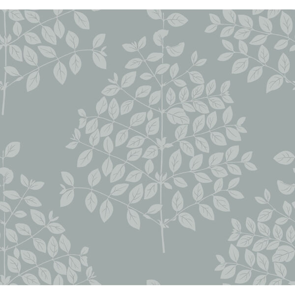 Candice Olson Modern Nature 2nd Edition Gray and Blue Tender Wallpaper, image 2
