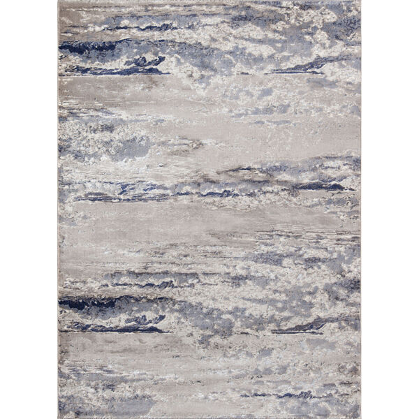 Monterey Abstract Blue Rectangular: 3 Ft. 3 In. x 5 Ft. Rug, image 1