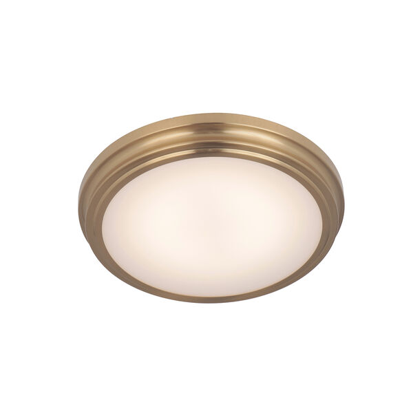 Satin Brass LED Flushmount, image 2