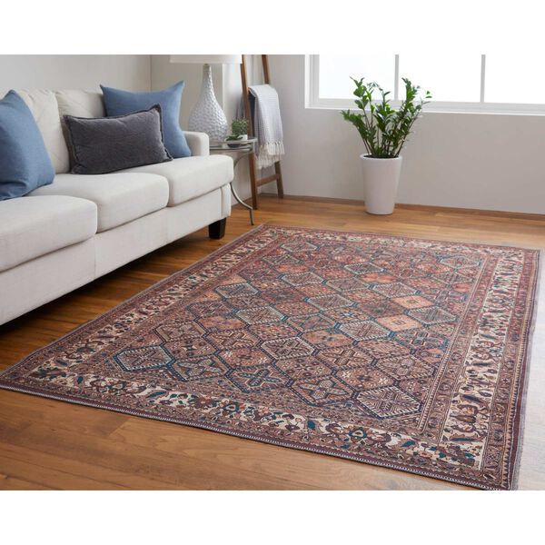 Rawlins Brown Red Ivory Area Rug, image 3
