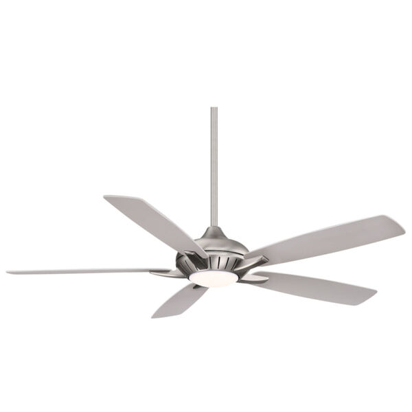 Dyno XL Brushed Nickel 60-Inch Smart Ceiling Fan with Silver Blades, image 5