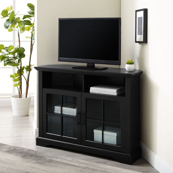 Columbus Solid Black TV Stand, image 2