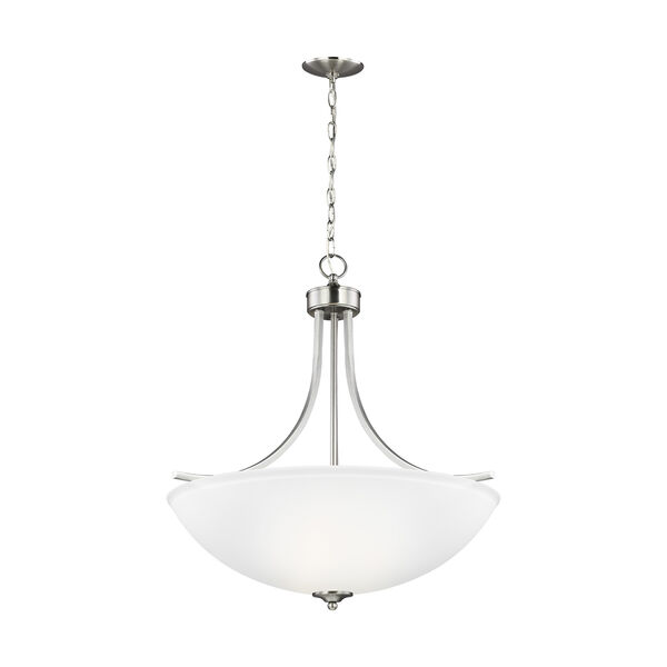 Geary Brushed Nickel 25-Inch Four-Light Pendant, image 1