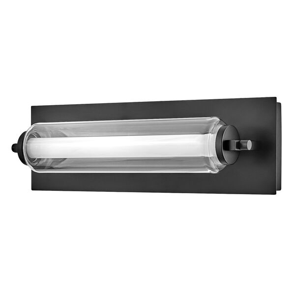 Lucien Black Small Integrated LED Bath Strip, image 3
