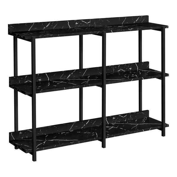 Black Marble Console Accent Table, image 1