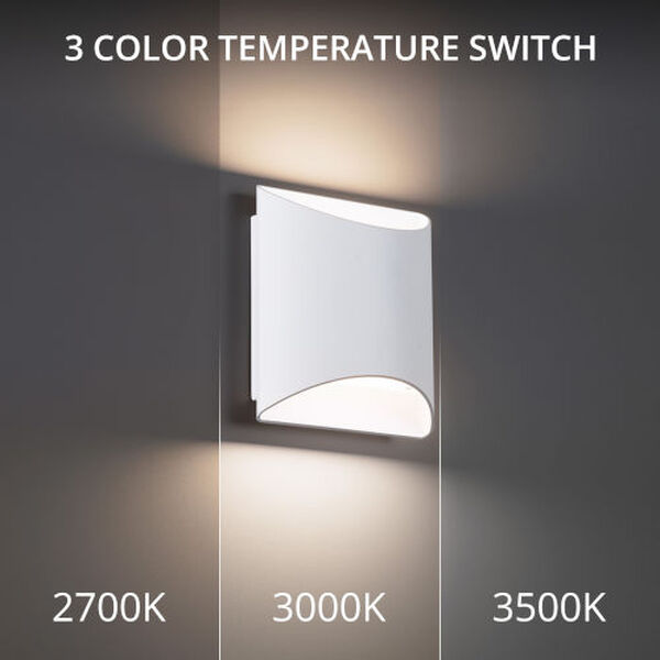 Duet White 2700 K Two-Light LED ADA Wall Sconce, image 4