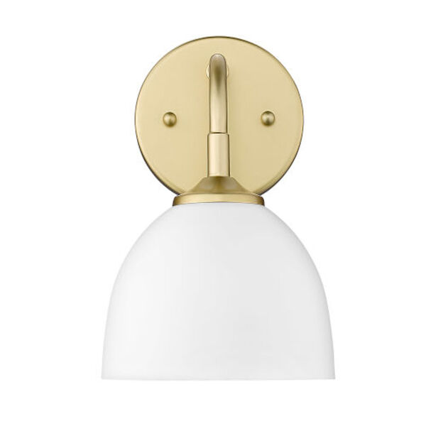 Essex Olympic Gold and Matte White One-Light Wall Sconce, image 2