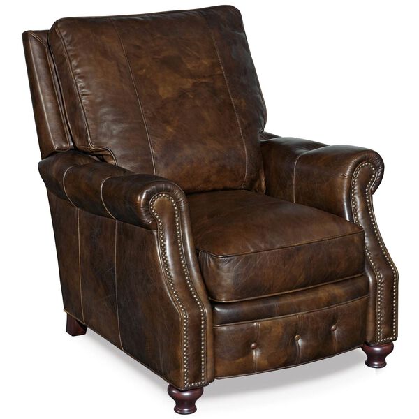 Winslow Brown Leather Recliner, image 1