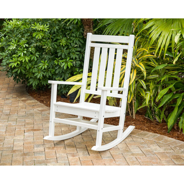 Estate White Rocking Chair, image 1