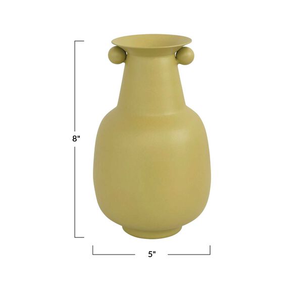 Mustard Textured Metal Vase, image 6