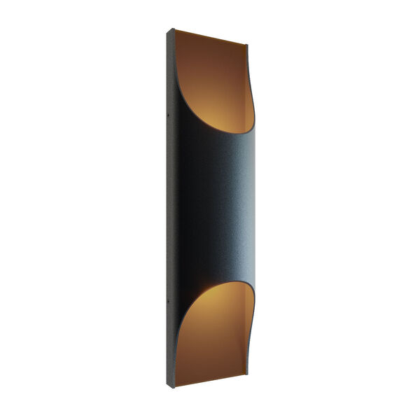 Harrison Black Two-Light Integrated LED Outdoor Wall Sconce, image 1