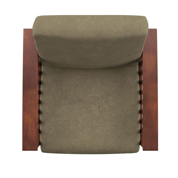 Mission Chair with Olive Microfiber, image 6