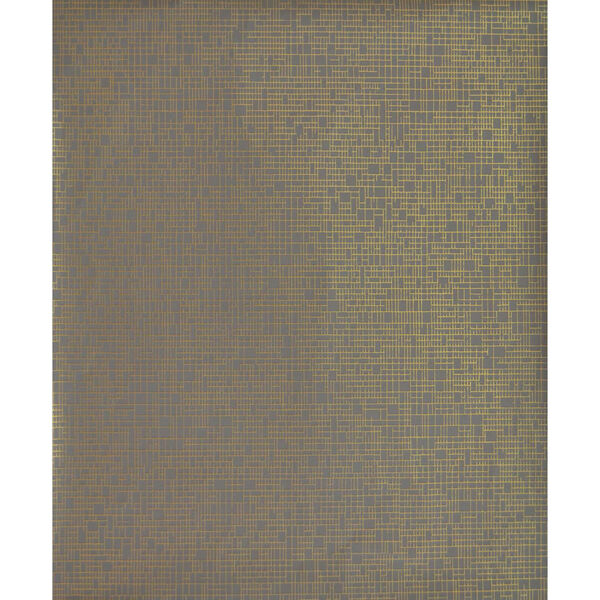 Antonina Vella Modern Metals Interactive Taupe and Gold Wallpaper - SAMPLE SWATCH ONLY, image 1