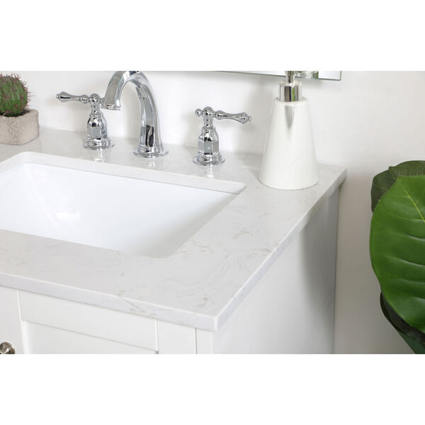 Sommerville White 24-Inch Vanity Sink Set, image 5
