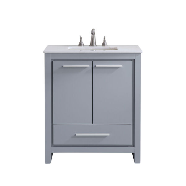 Filipo Gray 30-Inch Vanity Sink Set, image 1