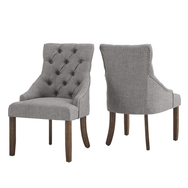 Henry Gray Curved Back Tifted Dining Chair, Set of Two, image 6