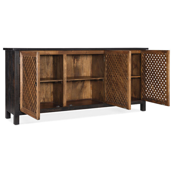 Black and Brown Entertainment Console, image 2