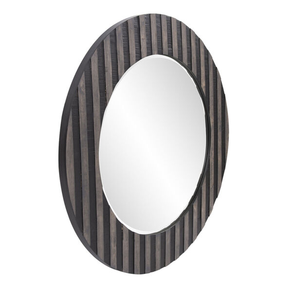 Winchester Black and Tan Round Wall Mirror, image 2