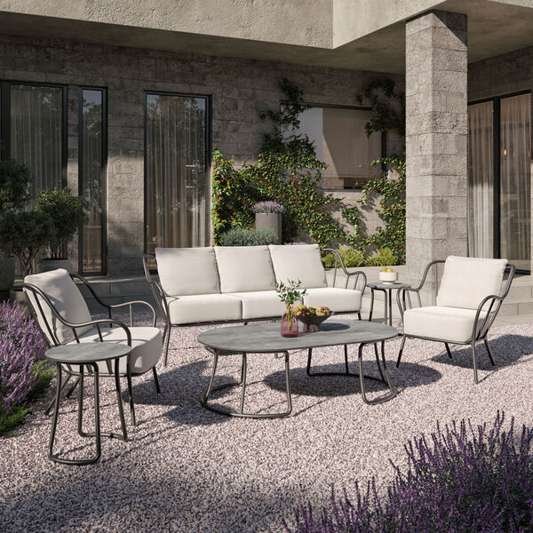 Malti Carbon Outdoor Furniture Set, Six-Piece, image 2