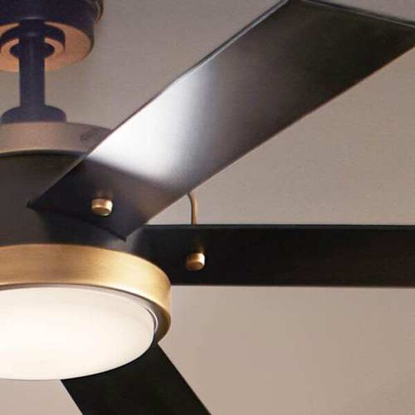 Salvo Satin Black LED 56-Inch Ceiling Fan, image 5