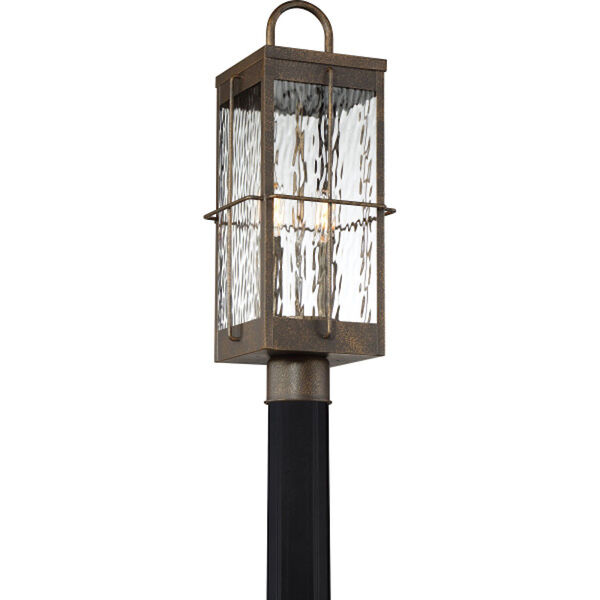 Ward Gilded Bronze Two-Light Outdoor Post Lantern, image 4