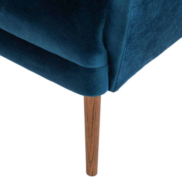 Klara Midnight Blue and Walnut Occasional Chair, image 4
