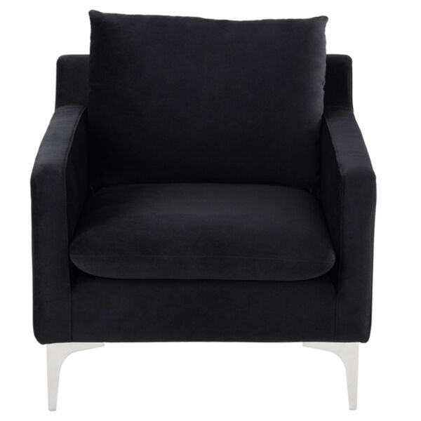 Anders Black and Silver Occasional Chair, image 2