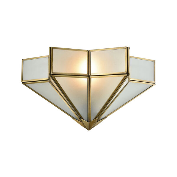 Decostar Brushed Brass One-Light Wall Sconce, image 1