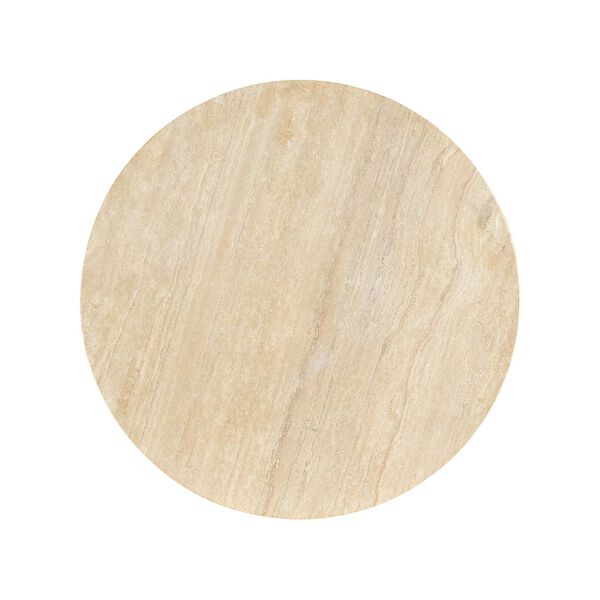 Retreat Travertine Marble Round Side Table, image 2