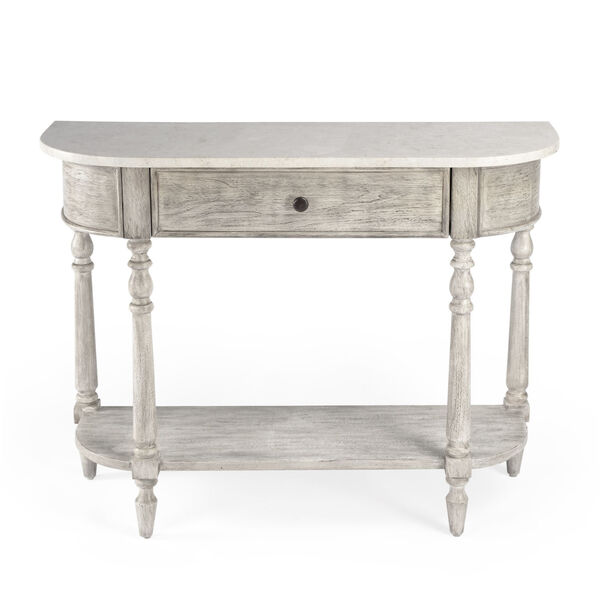 Danielle Gray Marble Console Table, image 3