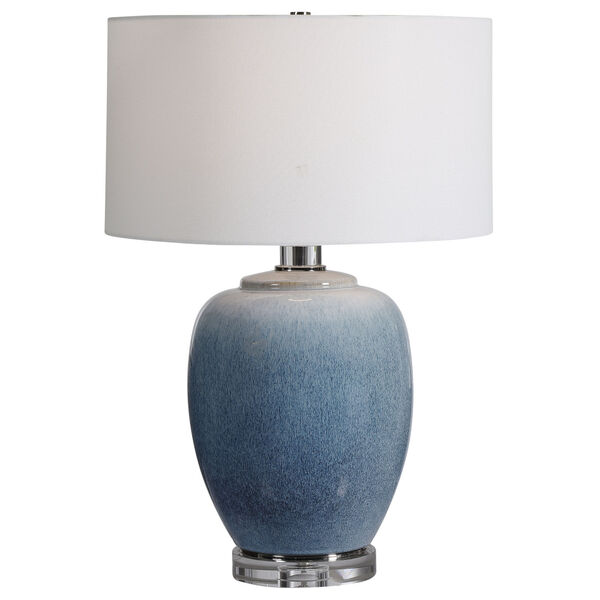 Blue Waters Cobalt and Aqua One-Light Table Lamp, image 1