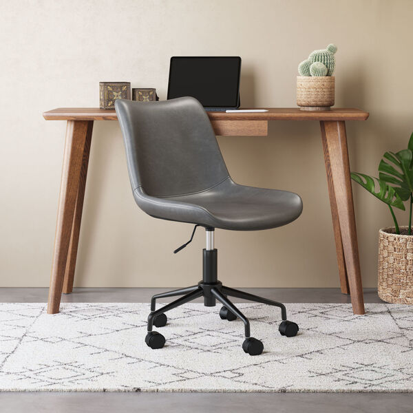 Byron Gray and Black Office Chair, image 2