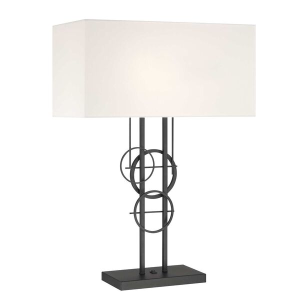 Tempo Coal Two-Light Table Lamp, image 1