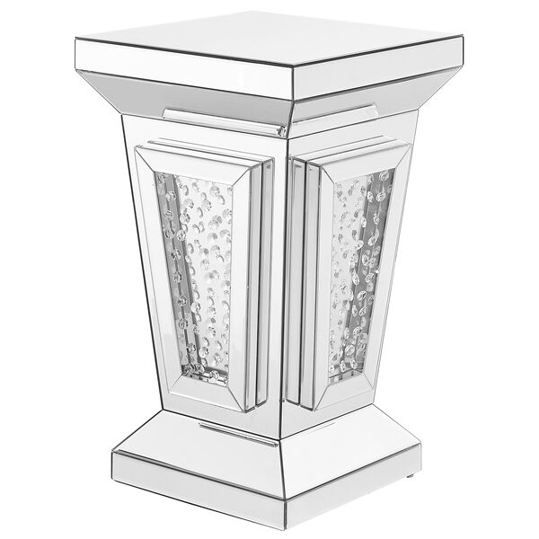 Modern Mirrored 24-Inch Contemporary Crystal End Table, image 3