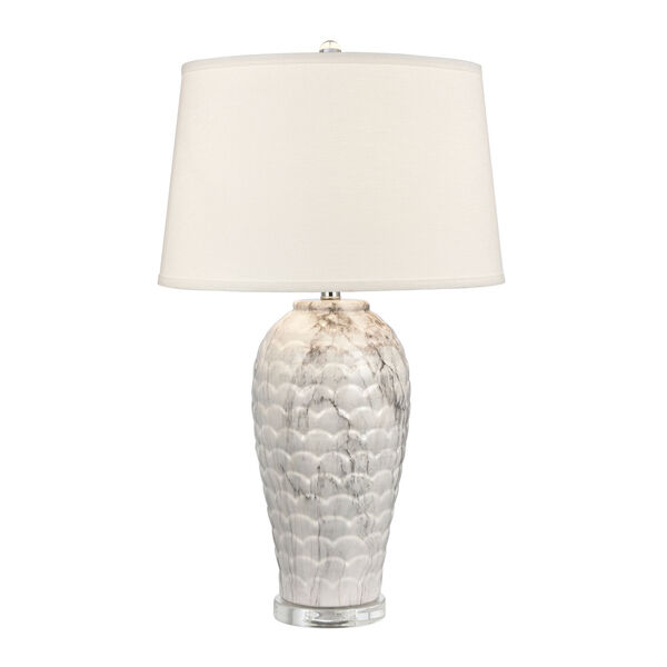 Causeway Waters Marbleized One-Light Table Lamp, image 1