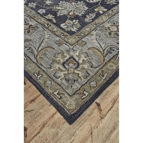 Eaton Traditional Persian Wool Blue Gray Area Rug, image 3