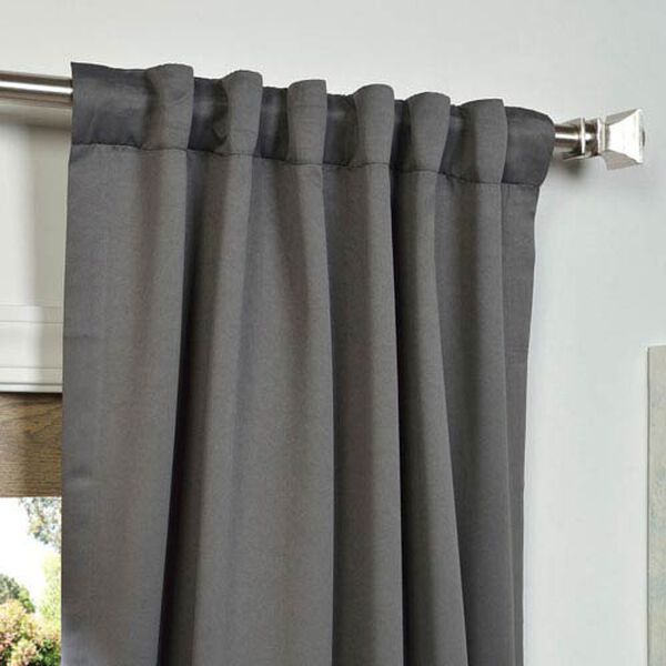 Charcoal 96 x 50-Inch Blackout Curtain Panel Pair, image 3
