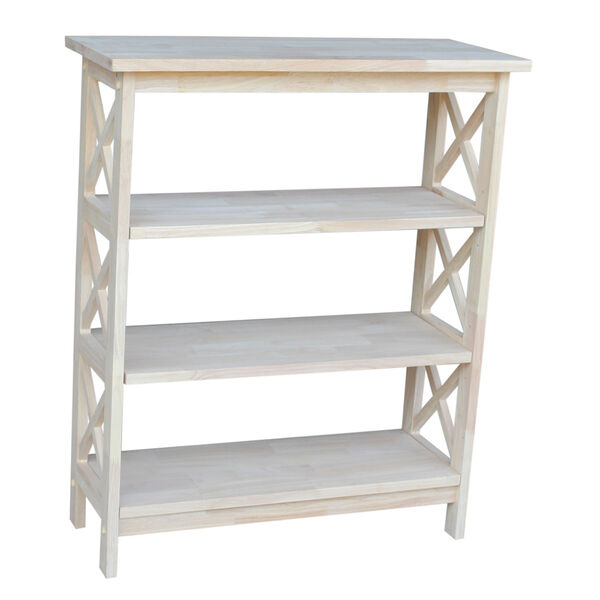 Home Accents Unfinished Wood Three Tier Shelf, image 1