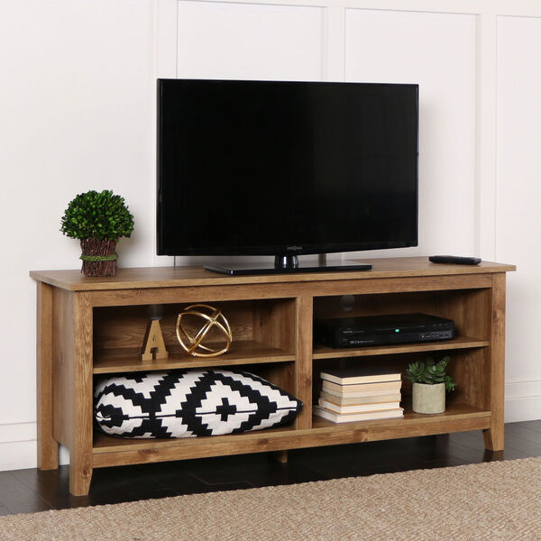 Essential 58-inch Barnwood TV Stand Console, image 2