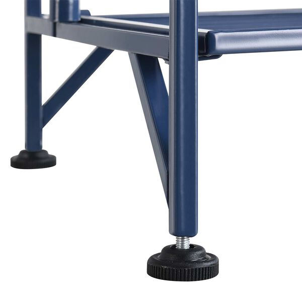 Xtra Storage Cobalt Blue Five-Tier Folding Metal Shelf, image 6