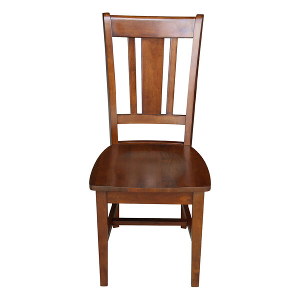 Espresso San Remo Splat Back Chair, Set of 2, image 2