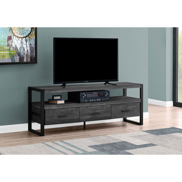 Black 59-Inch TV Stand, image 2