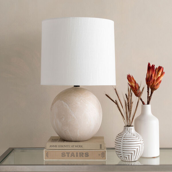 Vogel Cream and White One-Light Table Lamp, image 2
