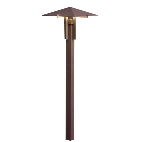 15803AZT30R Textured Architectural Bronze 3000K Pyramid LED Path Light, image 1