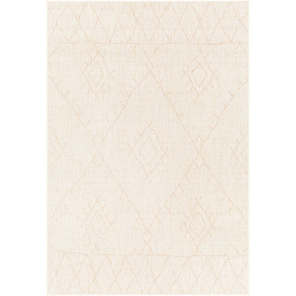 Eagean Brown, White and Cream Rectangular Indoor and Outdoor Rug, image 1