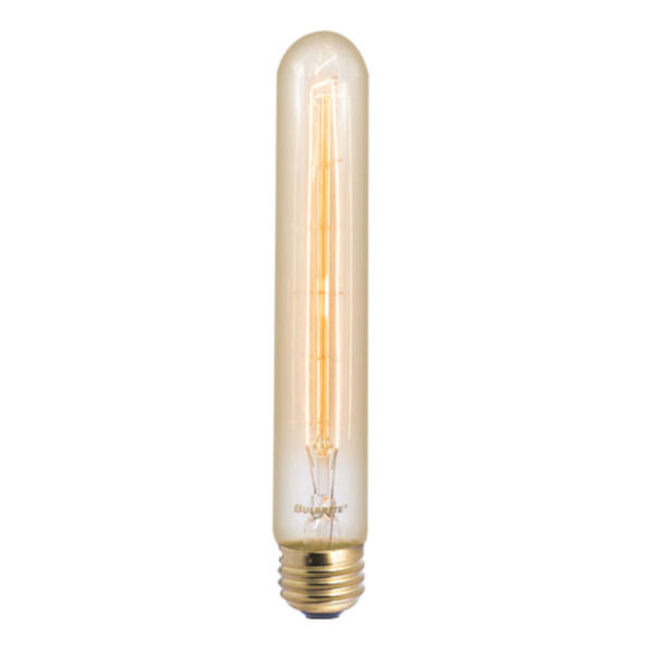 Pack of 4 Antique Nostalgic Incandescent T9 Standard Base Amber 40 Lumens Light Bulbs, image 1