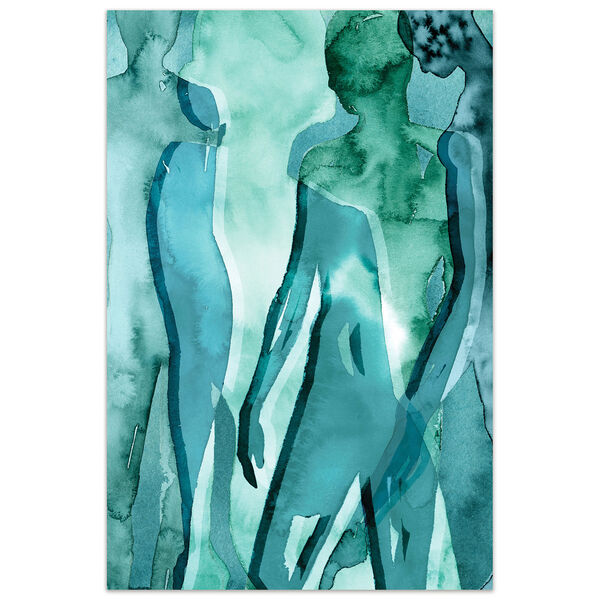 Water Women II Frameless Free Floating Tempered Glass Wall Art, image 2